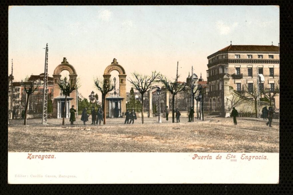 Miniatura de Zaragoza. Puerta de Santa Engracia