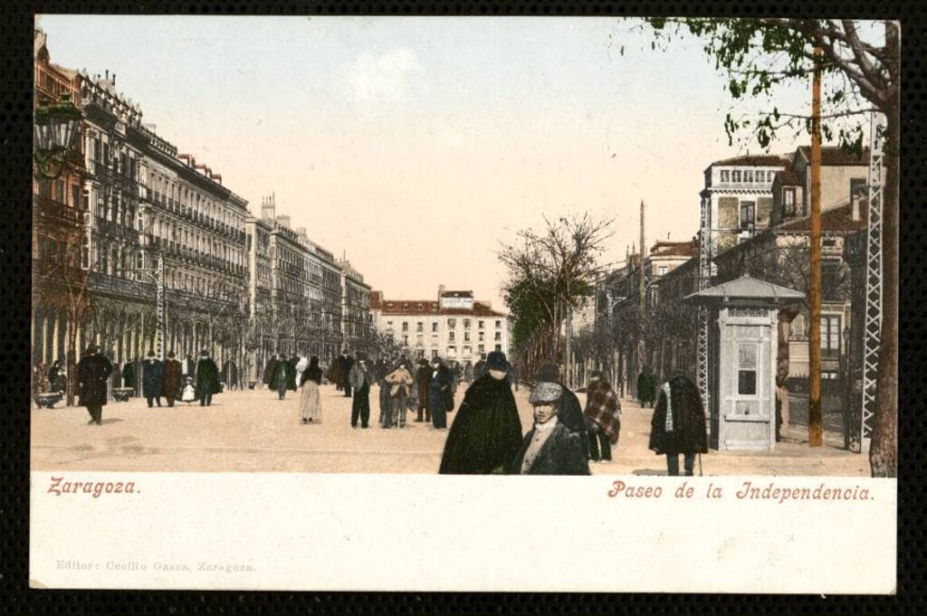 Miniatura de Zaragoza. Paseo de la Independencia