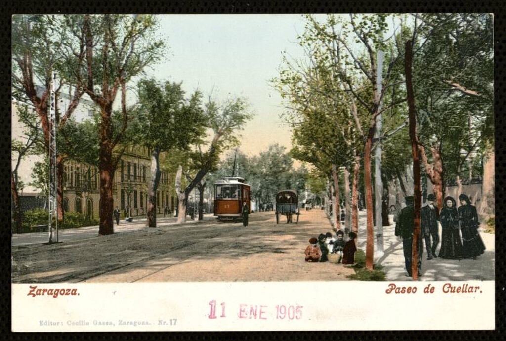 Miniatura de Zaragoza. Paseo de Cuéllar