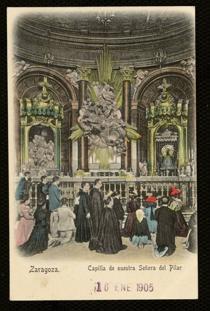 Miniatura de Zaragoza. Capilla de Nuestra Señora del Pilar