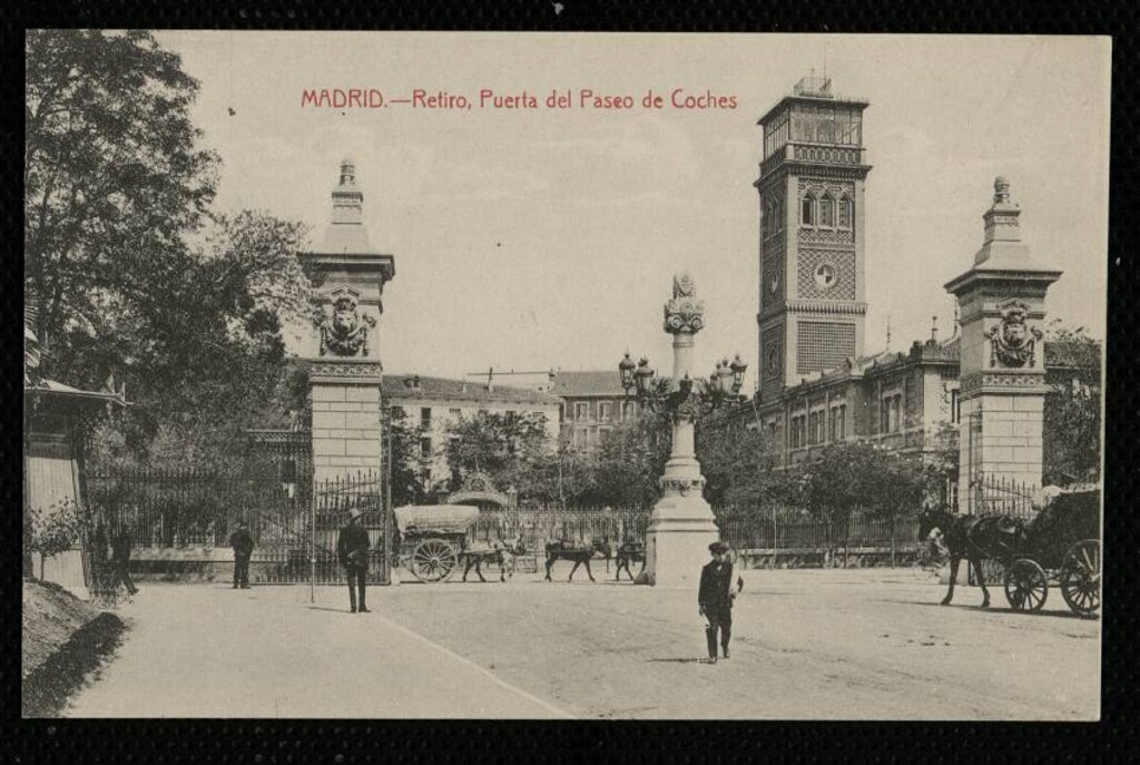 Miniatura de Retiro. Puerta del Paseo de Coches
