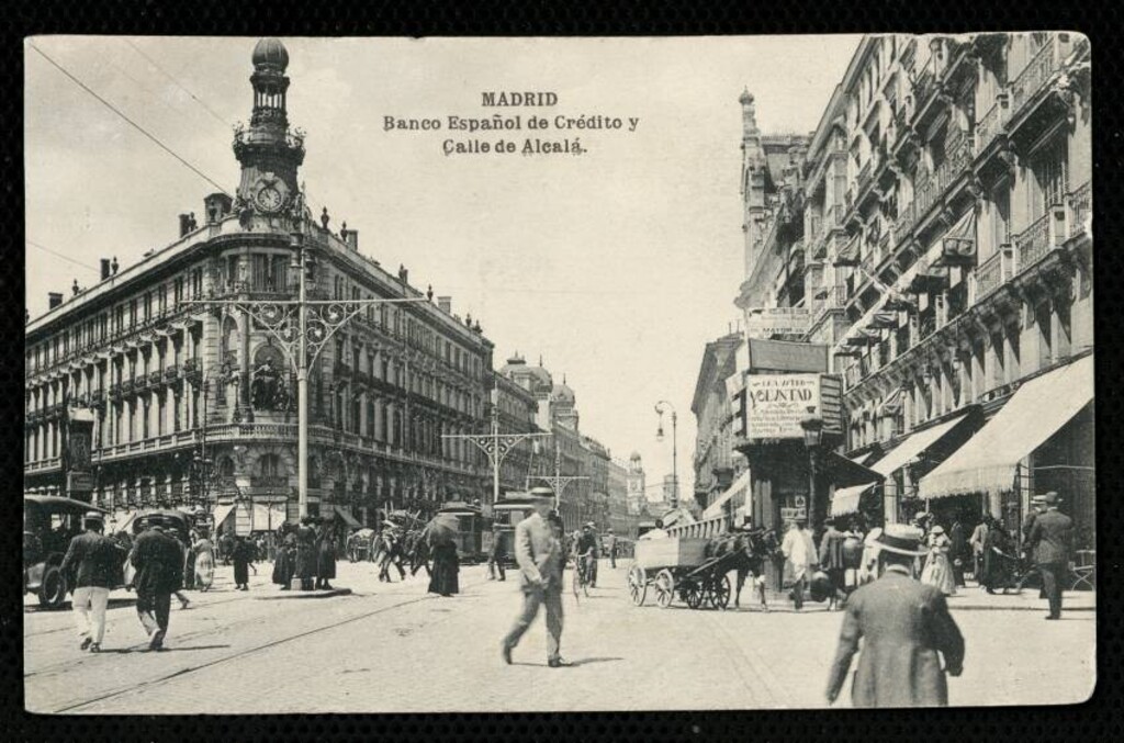 Miniatura de Banco Español de Crédito y calle de Alcalá