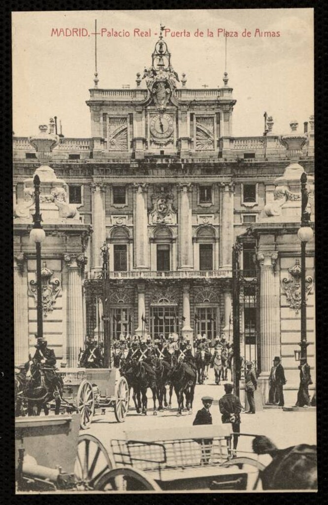 Miniatura de Palacio Real. Puerta de la Plaza de Armas
