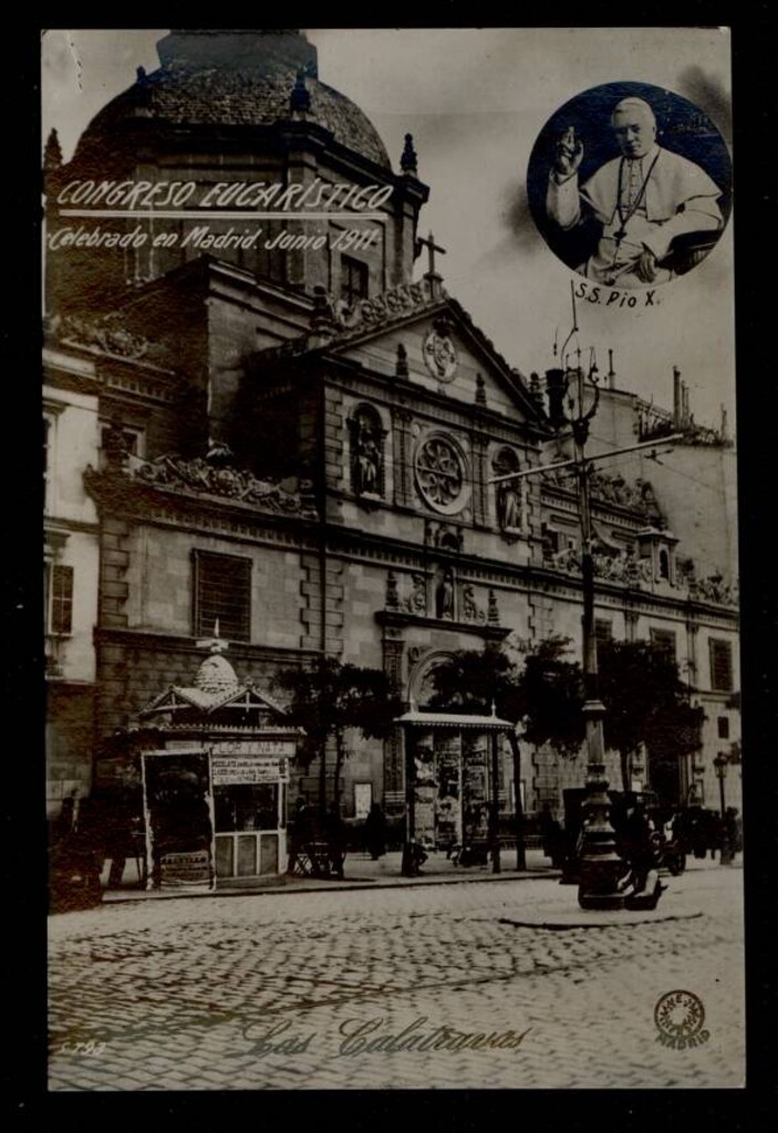 Miniatura de Congreso Eucarístico celebrado en Madrid. Junio 1911. Las Calatravas