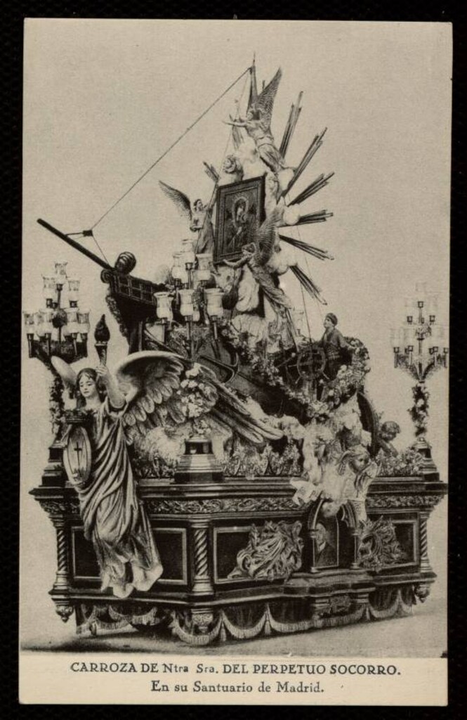 Miniatura de Carroza de Ntra. Sr. del Perpetuo Socorro en su Santuario de Madrid