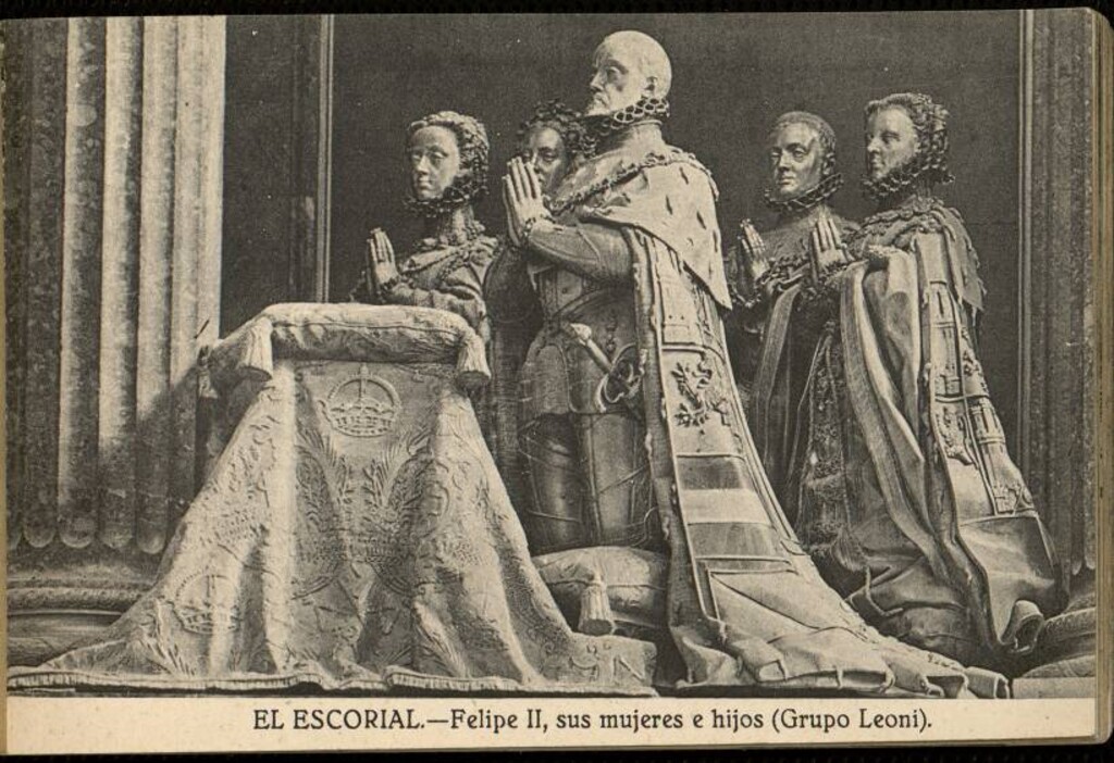 Miniatura de El Escorial. Felipe II, sus mujeres e hijos (Grupo Leoni)