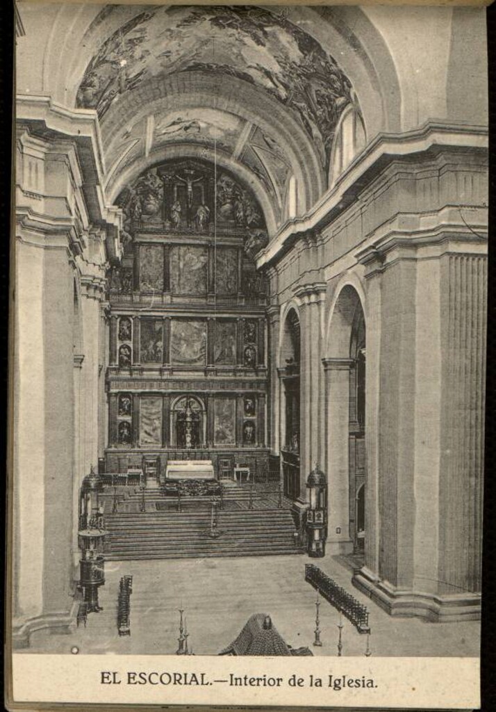 Miniatura de El Escorial. Interior de la Iglesia