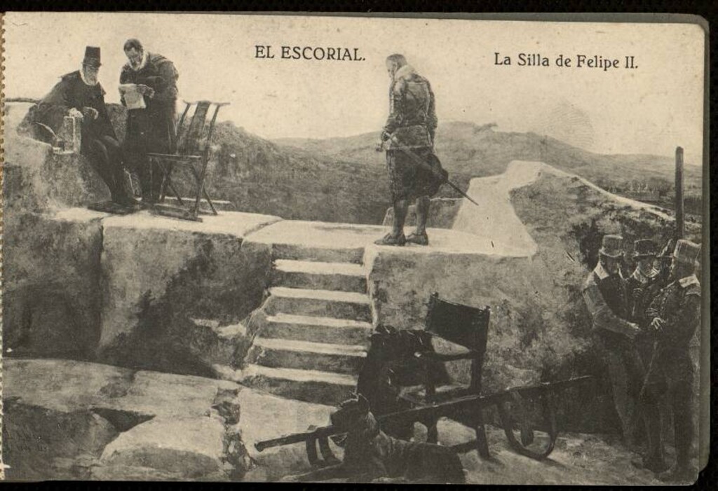 Miniatura de El Escorial. La Silla de Felipe II