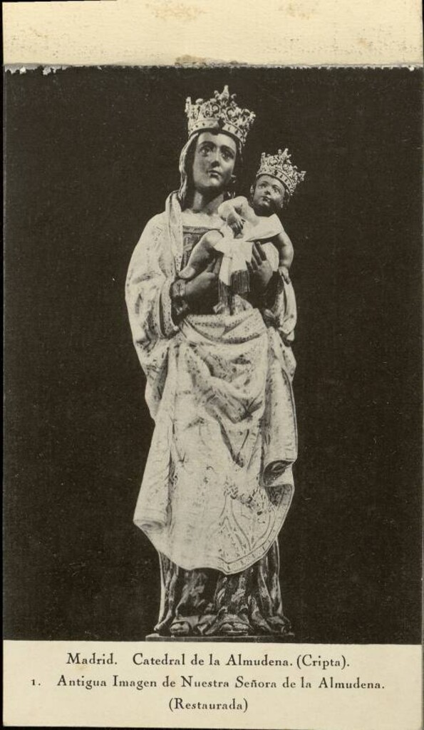 Miniatura de Catedral de la Almudena. Cripta. 1. Antigua imagen de Nuestra Señora de la Almudena restaurada