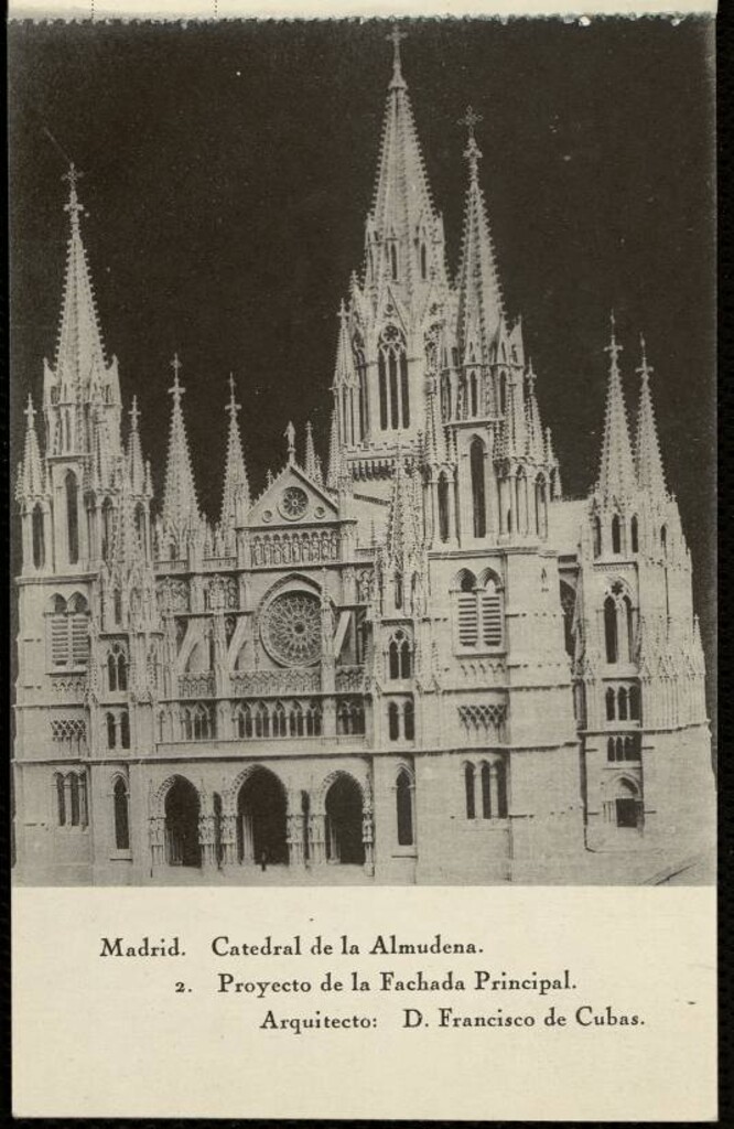Miniatura de Catedral de la Almudena. 2. Proyecto de la fachada principal