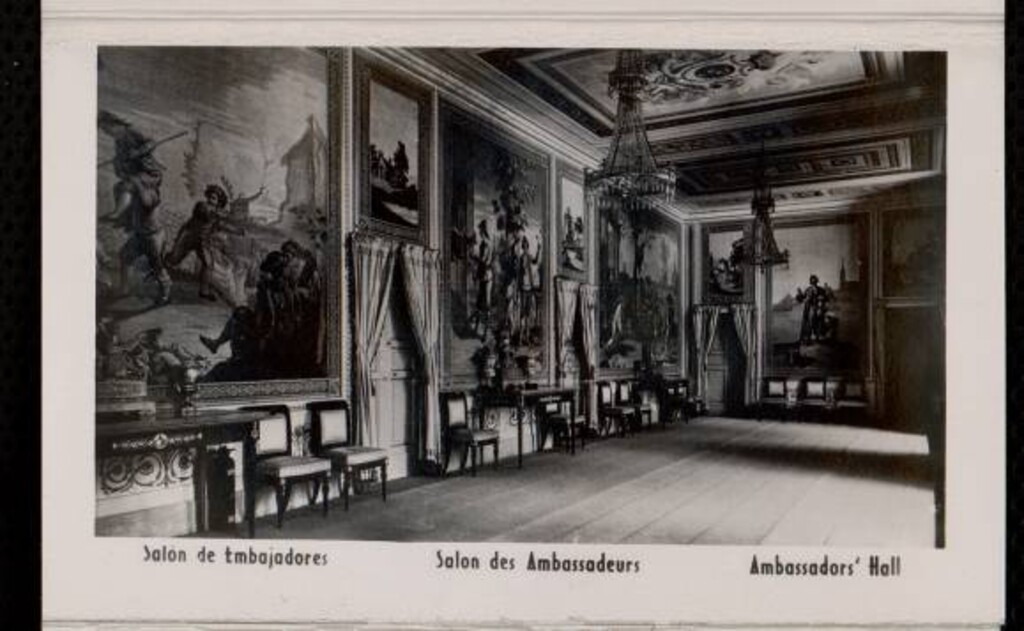 Miniatura de El Escorial. Salón de embajadores