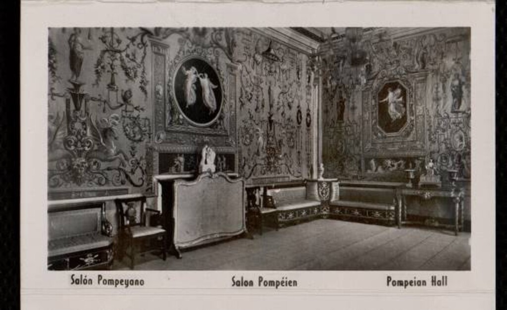 Miniatura de El Escorial. Salón pompeyano