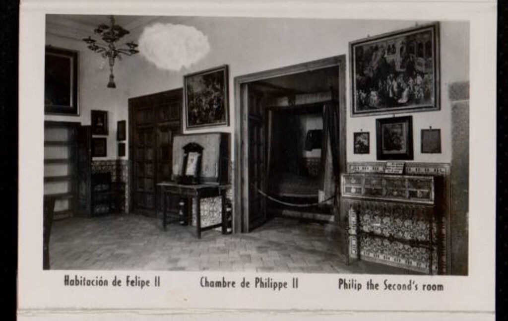 Miniatura de El Escorial. Habitación de Felipe II