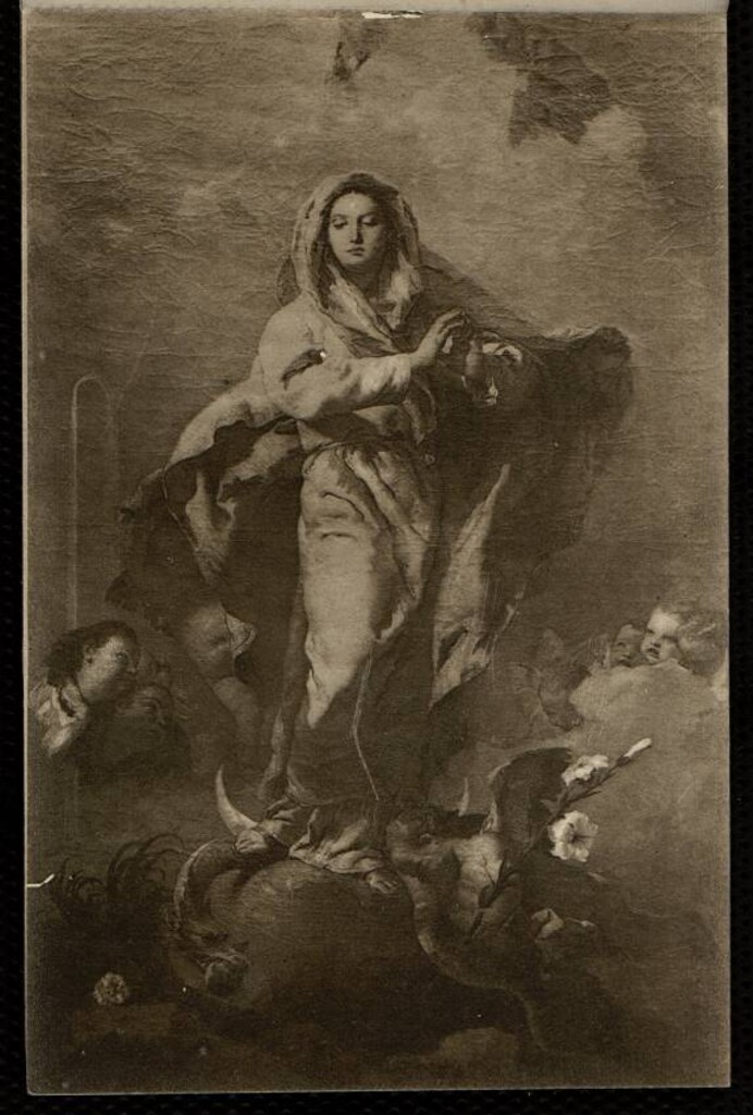Miniatura de Museo del Prado. Tiépolo: La Concepción
