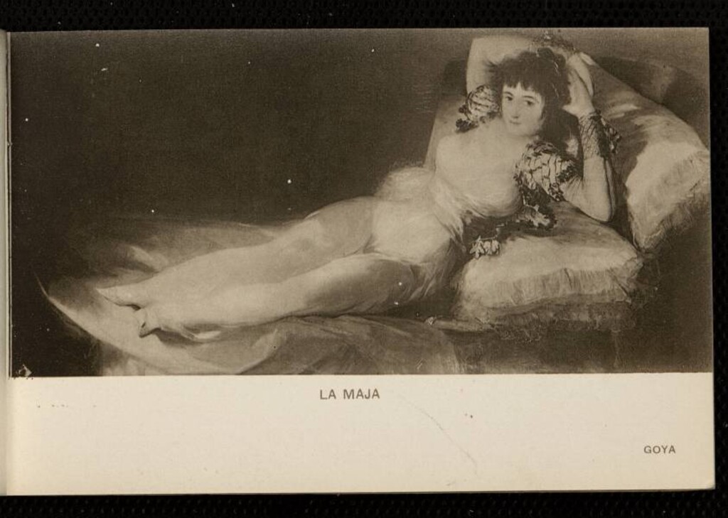 Miniatura de Museo del Prado. Goya: La Maja