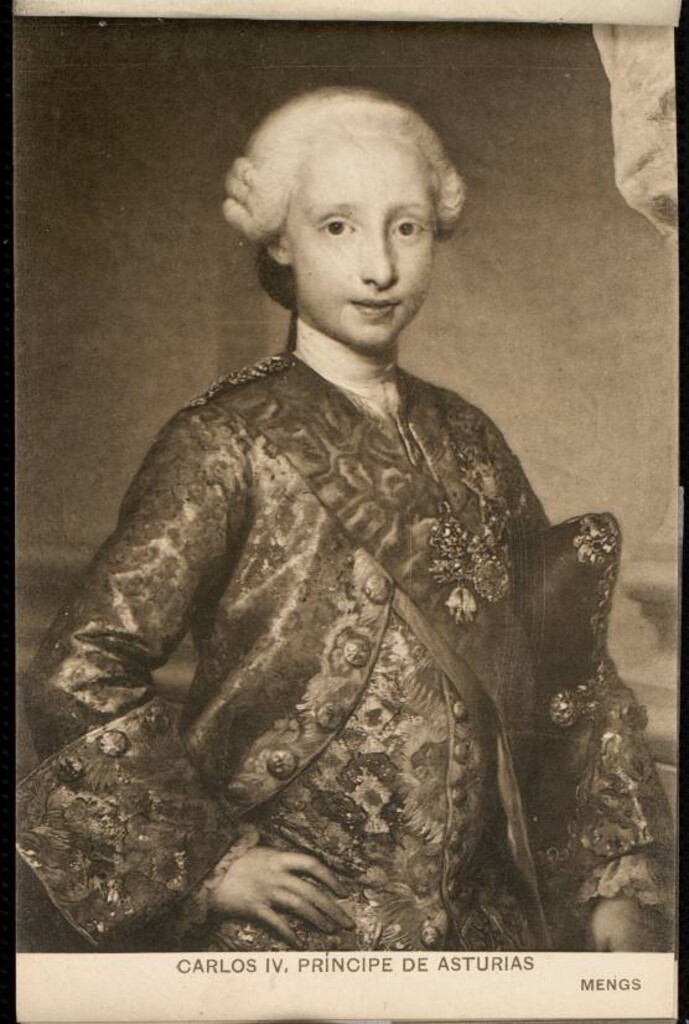 Miniatura de Museo del Prado. Mengs. Carlos IV, Príncipe de Asturias