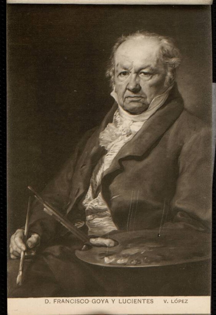 Miniatura de Museo del Prado. V. López. D. Francisco Goya y Lucientes