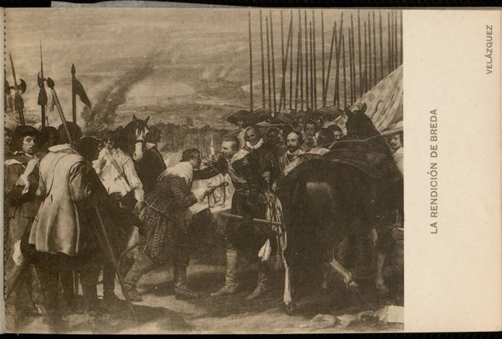 Miniatura de Museo del Prado. Velázquez: La rendición de Breda