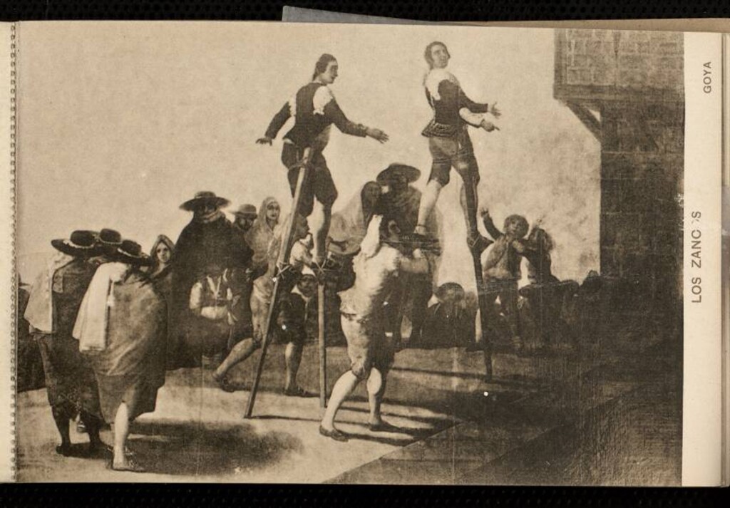 Miniatura de Museo del Prado. Goya: Los zancos