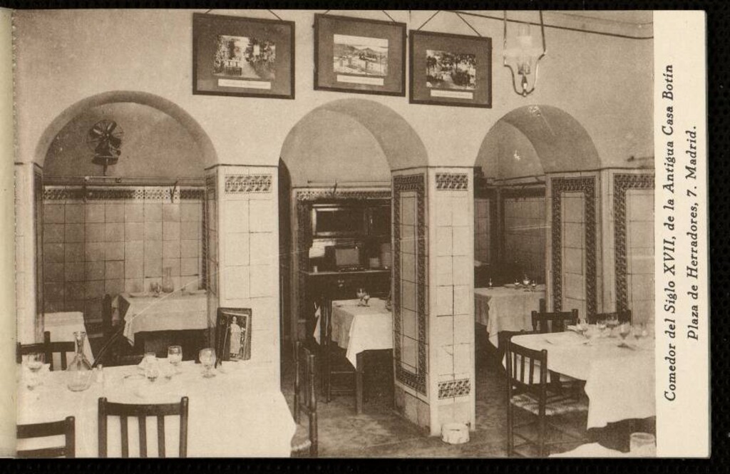 Miniatura de Antigua Casa de Botín. Comedor del siglo XVII
