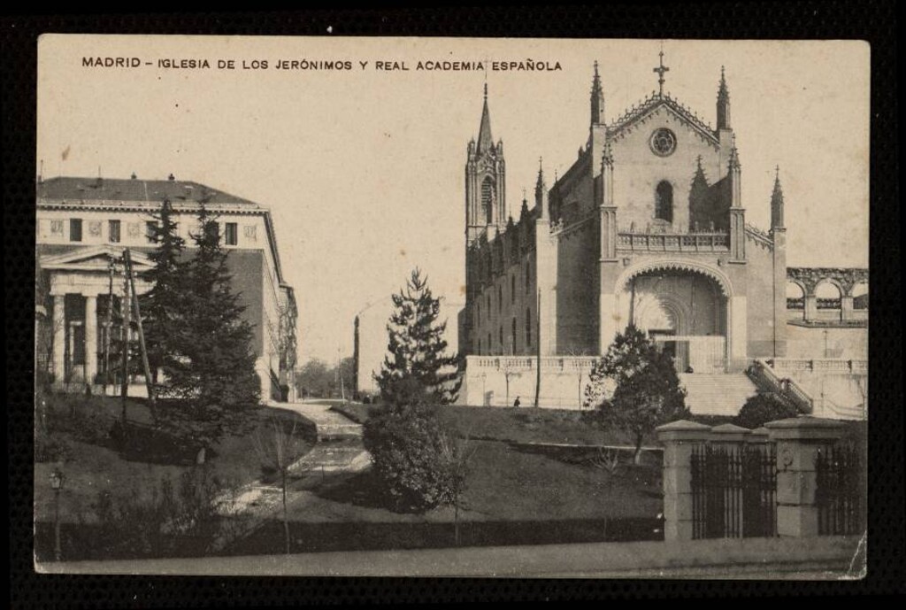 Miniatura de Iglesia de los Jerónimos y Real Academia Española