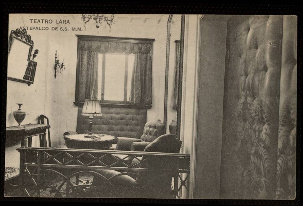 Miniatura de Teatro Lara. Antepalco de SS.MM.