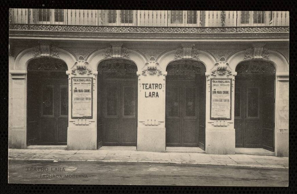Miniatura de Teatro Lara. Fachada moderna