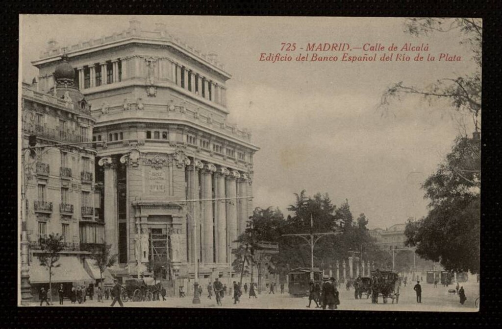 Miniatura de Calle de Alcalá. Edificio del Banco Español del Río de la Plata