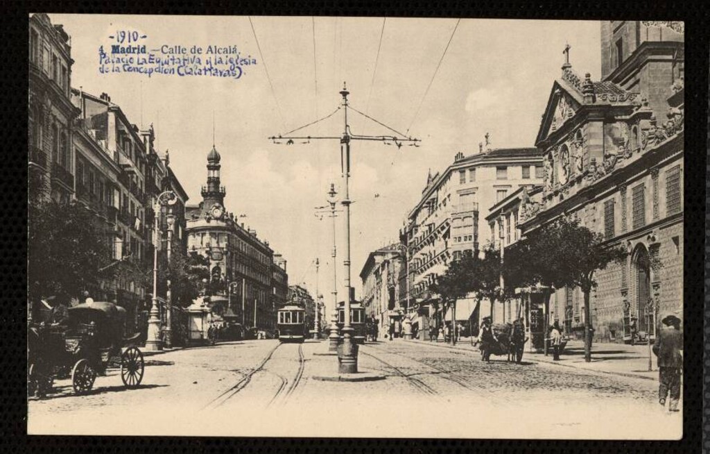 Miniatura de Calle de Alcalá, Palacio de la Equitativa e Iglesia de la Concepción