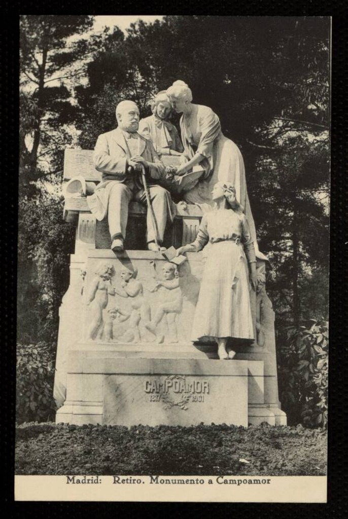 Miniatura de Retiro. Monumento a Campoamor