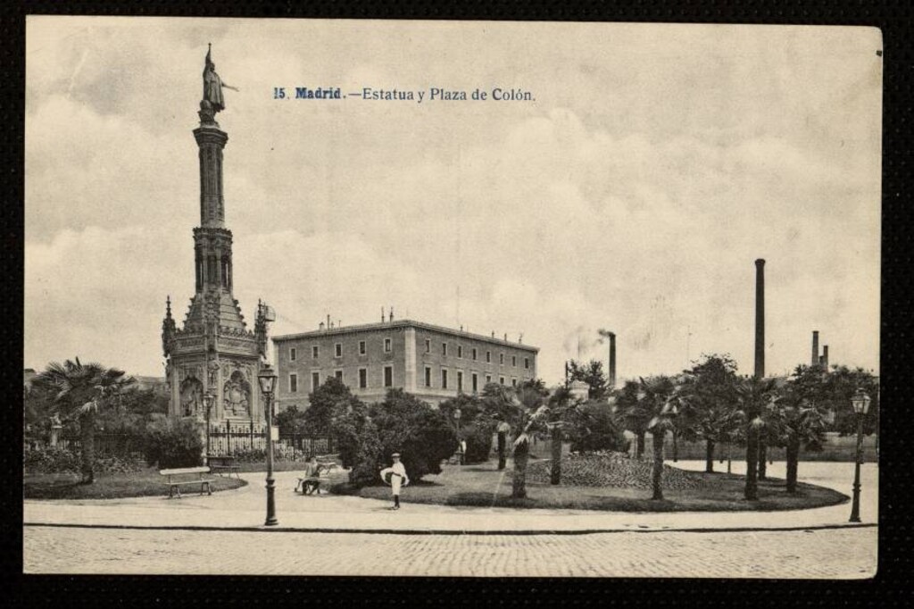 Miniatura de Estatua y Plaza de Colón