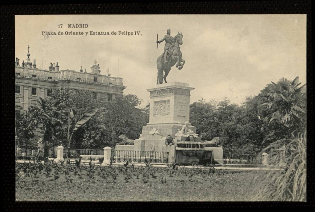 Miniatura de Plaza de Oriente y Estatua de Felipe IV