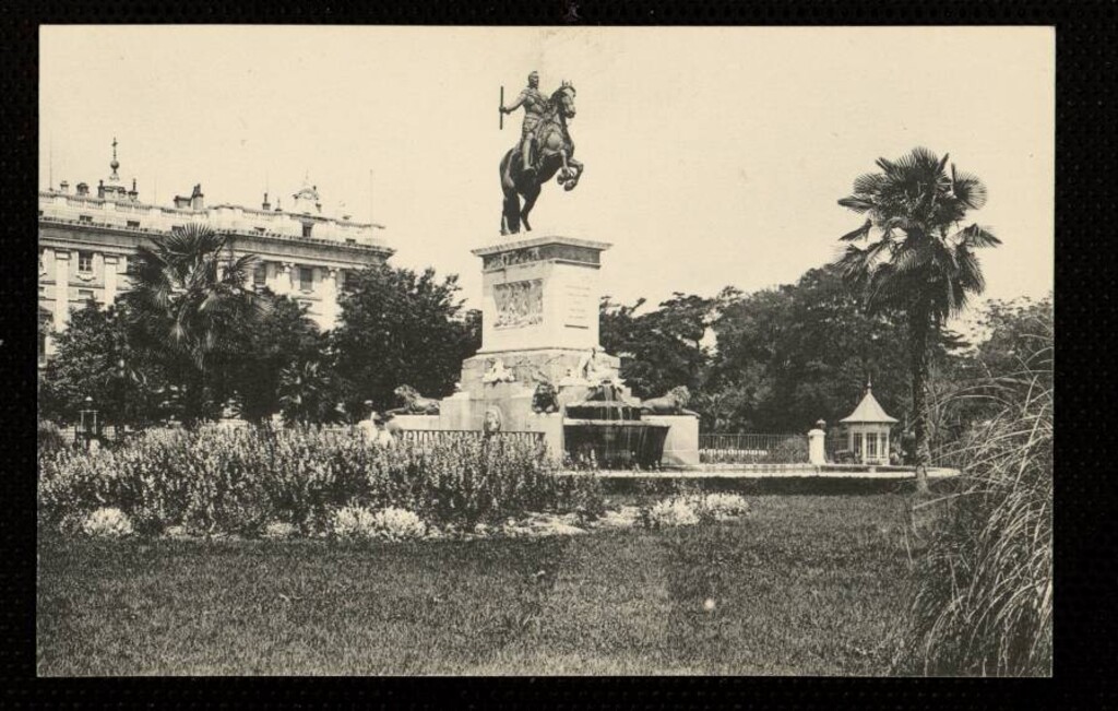 Miniatura de Plaza de Oriente y Estatua de Felipe IV