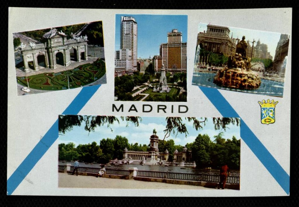 Miniatura de Puerta de Alcalá. Plaza de España. Monumento a Cibeles. Estanque del Retiro