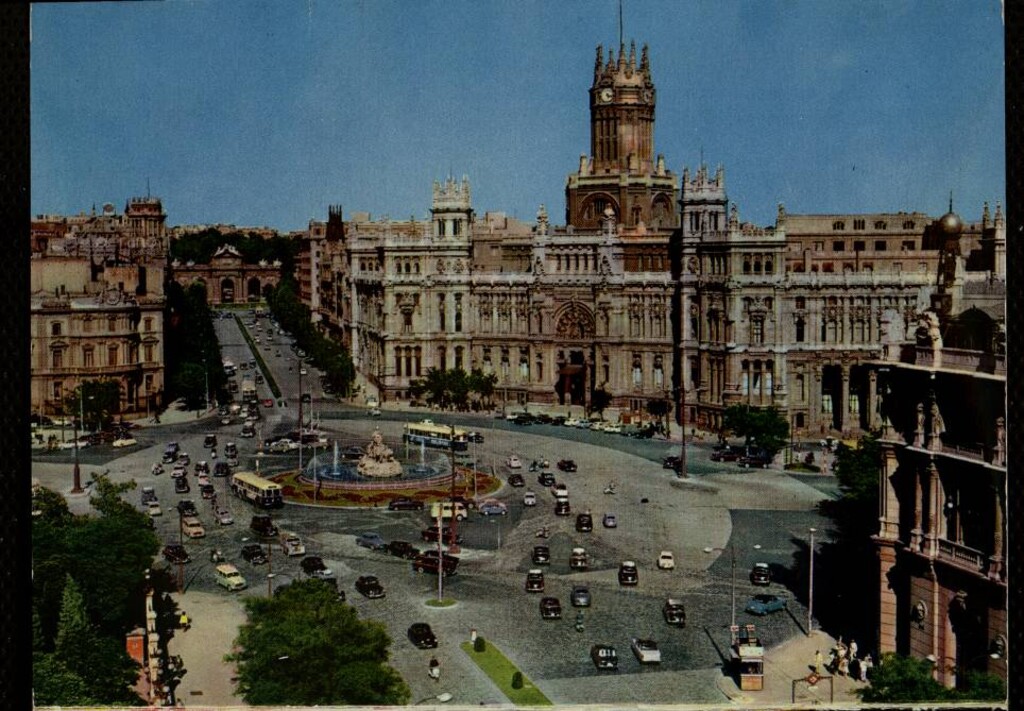 Miniatura de Plaza de la Cibeles y Palacio de Comunicaciones