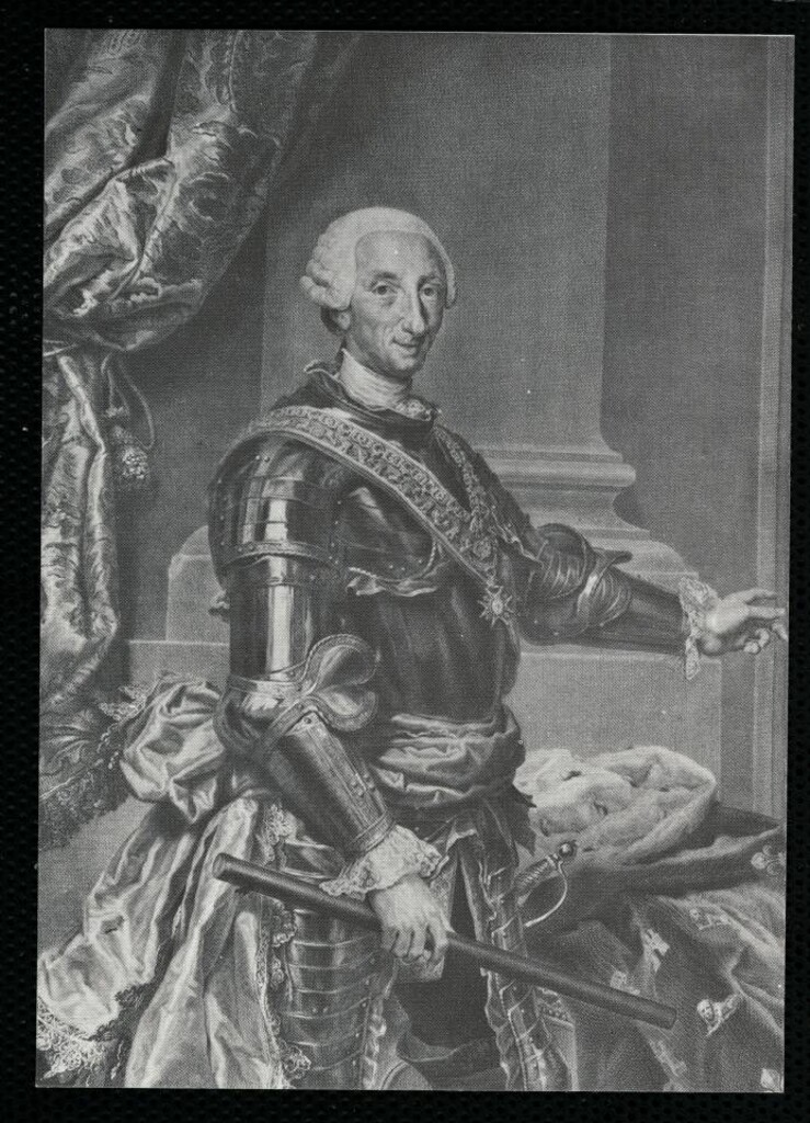 Miniatura de Carlos III, rey de España y de las Indias