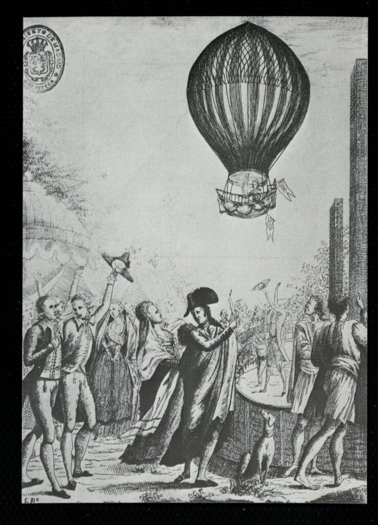 Miniatura de Prueba aerostática en 1792