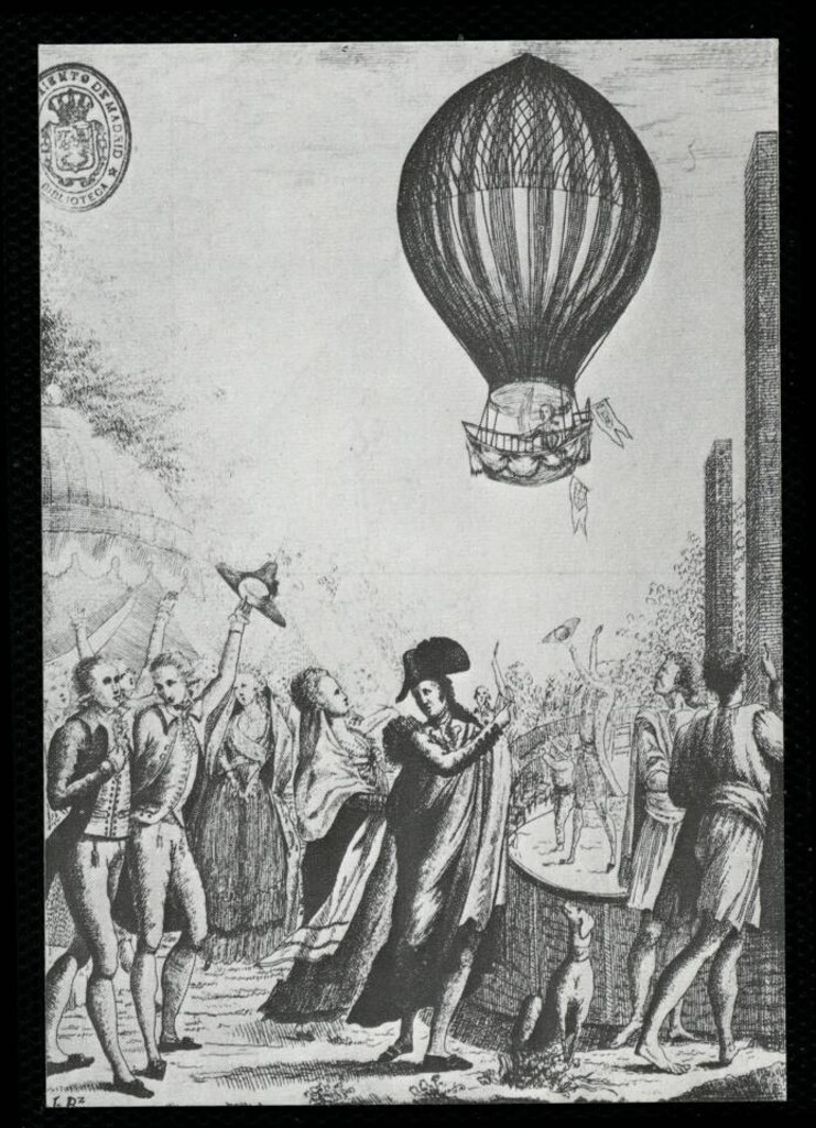 Miniatura de Prueba aerostática en 1792