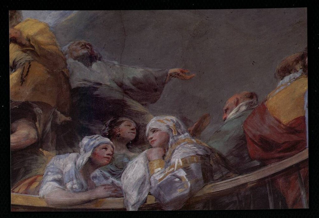 Miniatura de Ermita de San Antonio de la Florida y Panteón de Goya. El milagro de San Antonio.