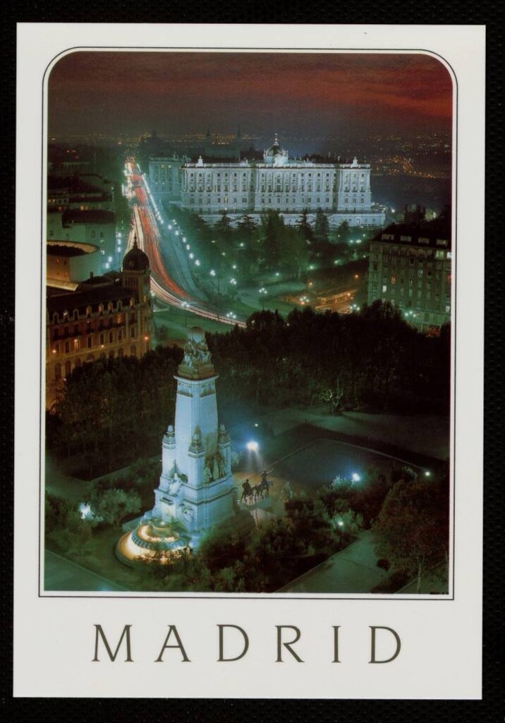 Miniatura de Plaza de España y Palacio Real (vista nocturna)