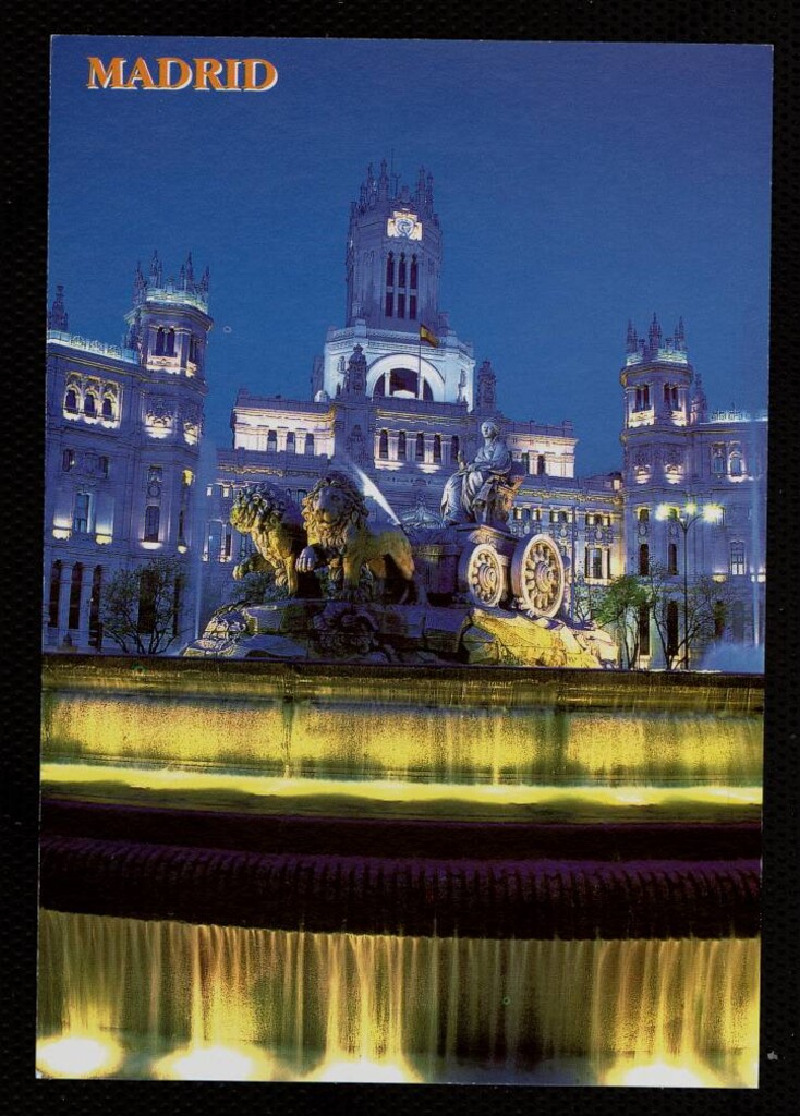 Miniatura de Fuente de Cibeles de noche