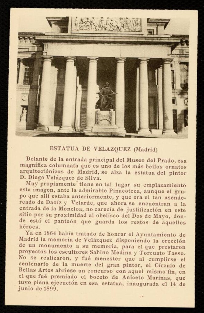 Miniatura de Estatua de Velázquez