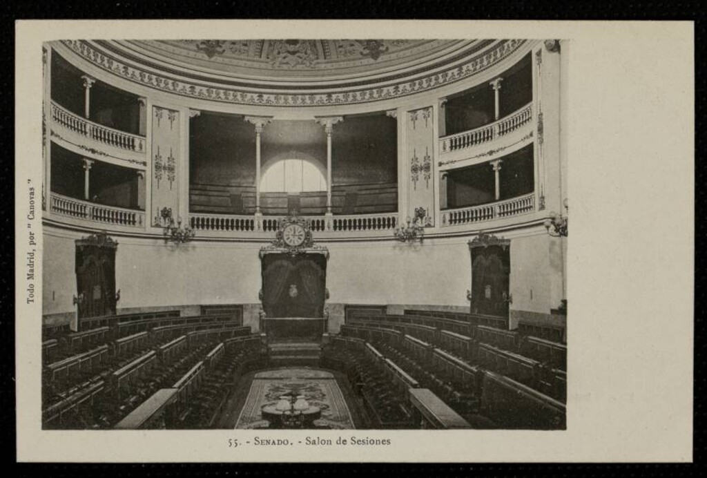 Miniatura de Senado. Salón de Sesiones