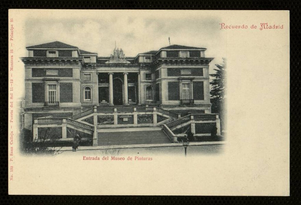 Miniatura de Recuerdo de Madrid: Entrada del Museo de Pinturas