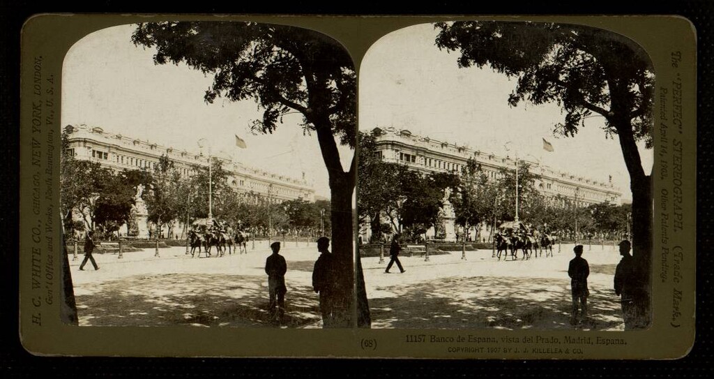 Miniatura de Banco de España, Vista del Prado