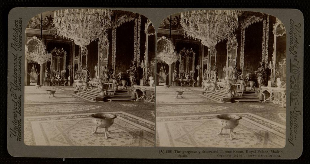 Miniatura de Throne Room Royal Palace. Madrid