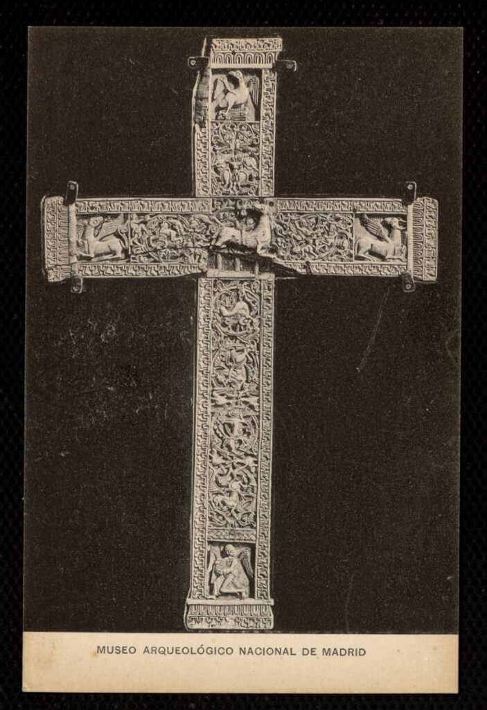 Miniatura de Museo Arqueológico Nacional de Madrid. Crucifijo de D. Fernando y Dª Sancha (reverso).