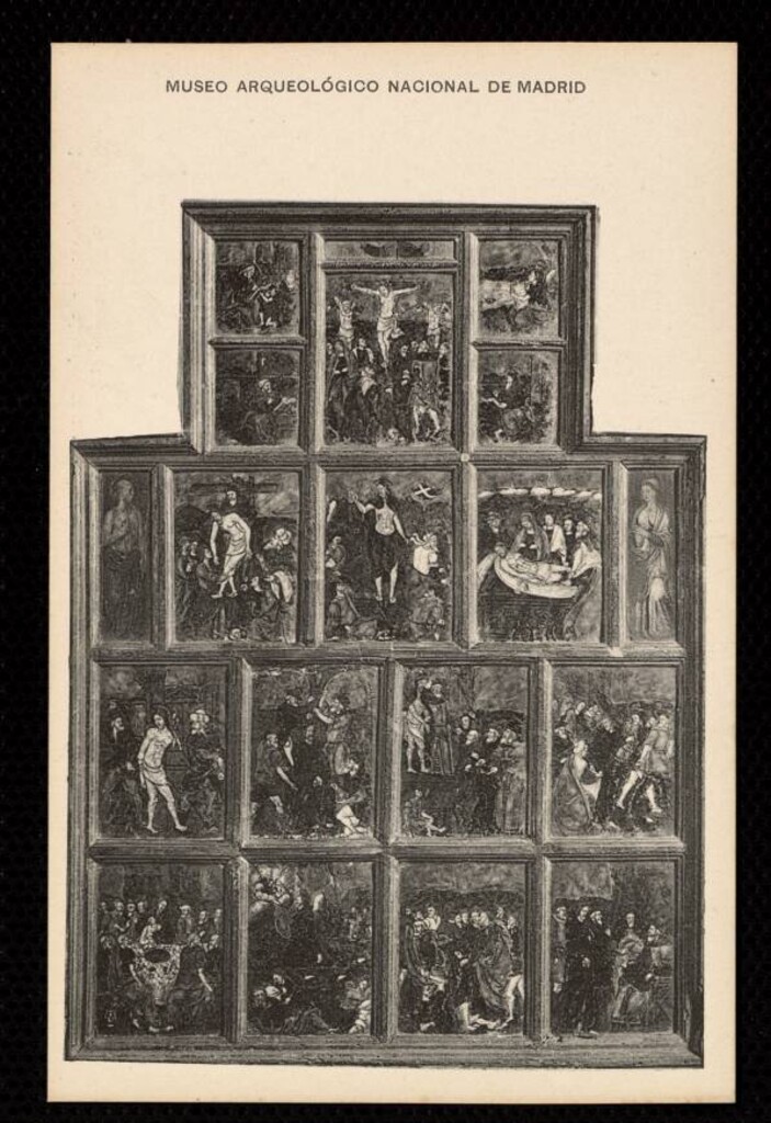 Miniatura de Museo Arqueológico Nacional de Madrid. Retablo de la Vida, Pasión y muerte de Jesucristo.