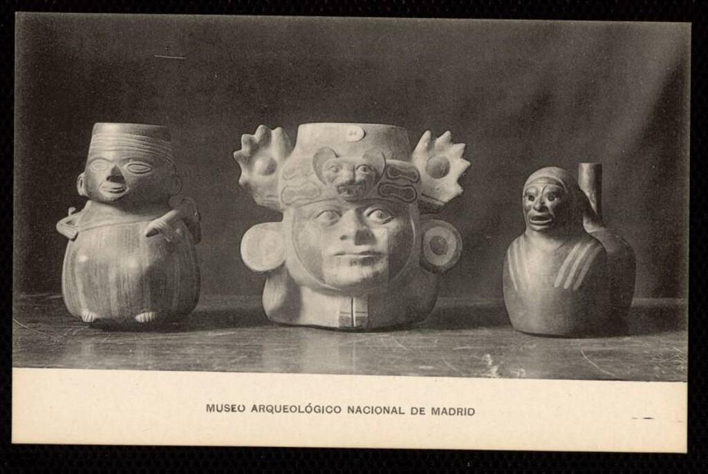 Miniatura de Museo Arqueológico Nacional de Madrid. Huacos o vasos peruanos de época precolombina.