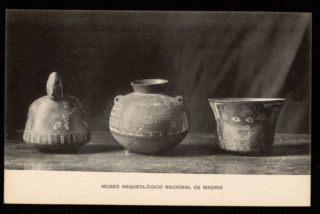Miniatura de Museo Arqueológico Nacional de Madrid. Huacos o vasos peruanos. Colección de D. Baltasar Jaime, obispo de Trujillo.